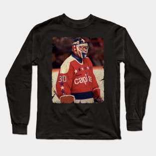 Clint Malarchuk - Washington Capitals, 1988 (96 GP) Long Sleeve T-Shirt